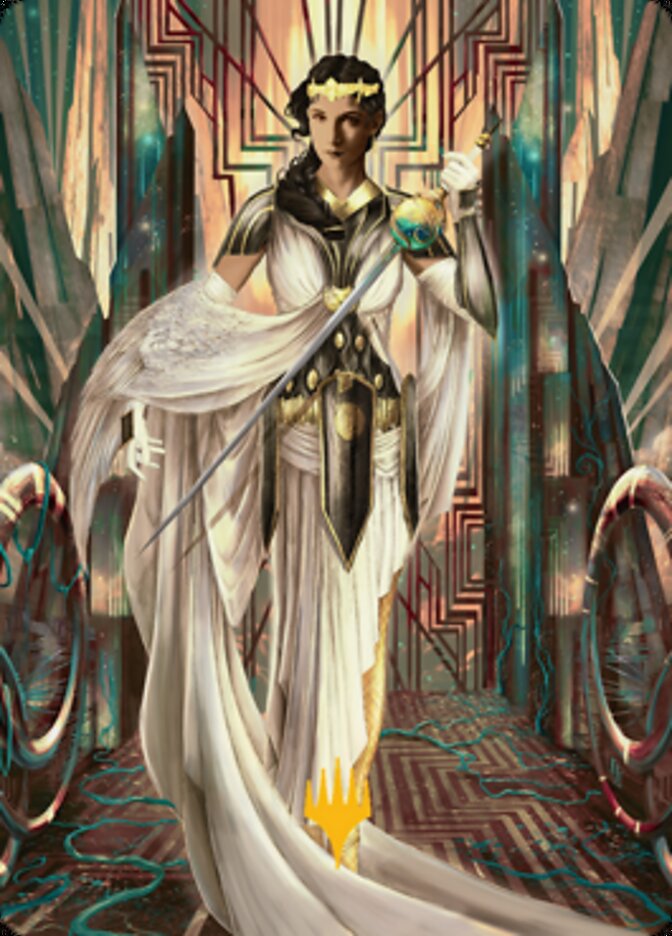 Elspeth Resplendent 2 Art Card (Gold-Stamped Signature) [Streets of New Capenna Art Series] | Jack's On Queen