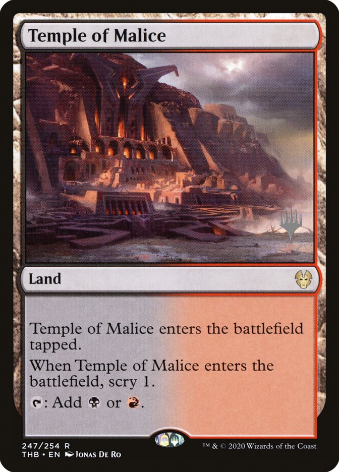 Temple of Malice (Promo Pack) [Theros Beyond Death Promos] | Jack's On Queen