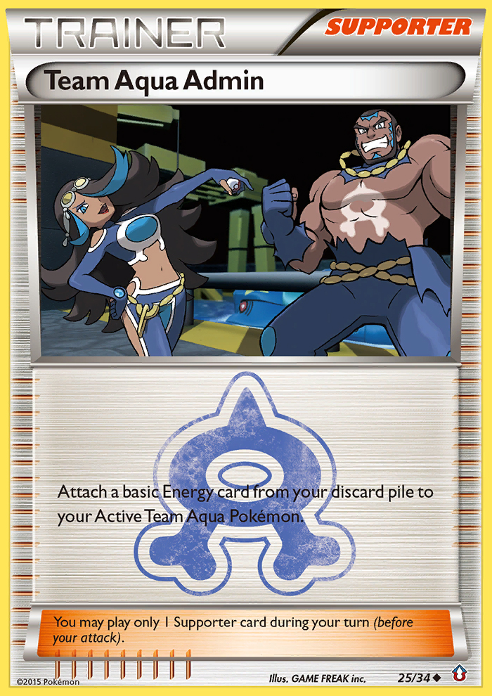 Team Aqua Admin (25/34) [XY: Double Crisis] | Jack's On Queen