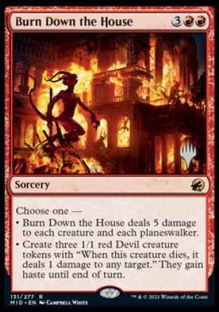 Burn Down the House (Promo Pack) [Innistrad: Midnight Hunt Promos] | Jack's On Queen