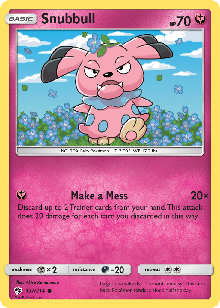 Snubbull (137/214) [Sun & Moon: Lost Thunder] | Jack's On Queen