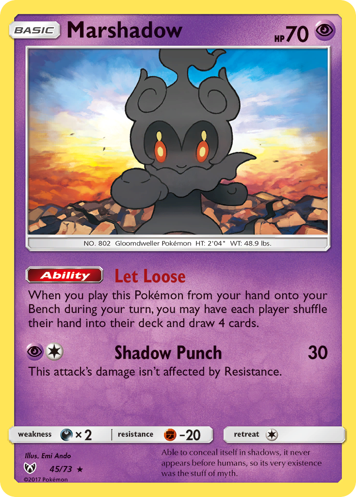 Marshadow (45/73) [Sun & Moon: Shining Legends] | Jack's On Queen