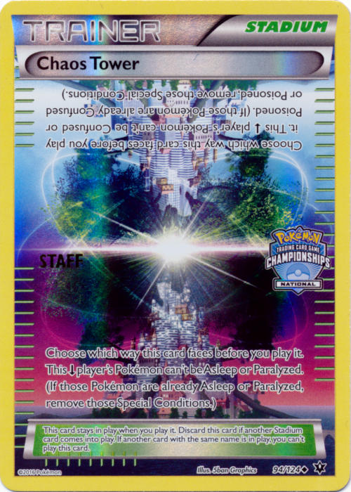 Chaos Tower (94/124) (National Championship Promo Staff) [XY: Fates Collide] | Jack's On Queen