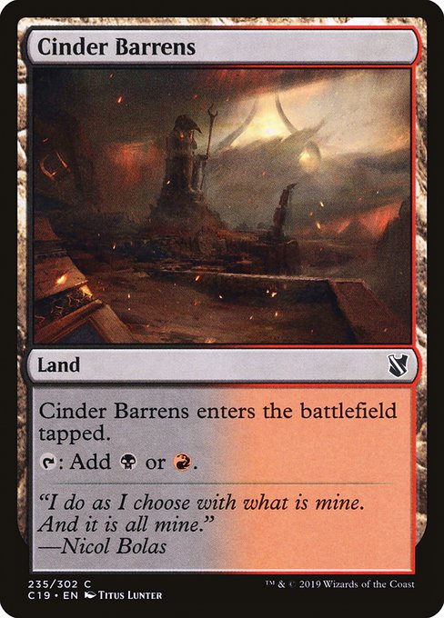 Cinder Barrens [Commander 2019] | Jack's On Queen