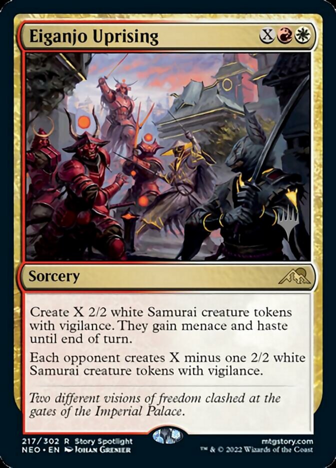 Eiganjo Uprising (Promo Pack) [Kamigawa: Neon Dynasty Promos] | Jack's On Queen