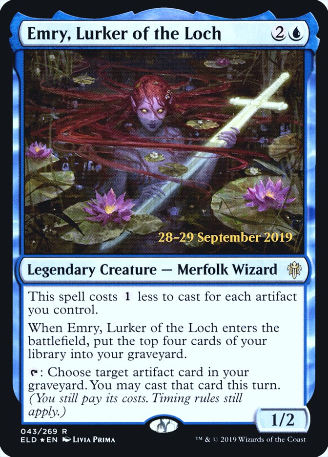 Emry, Lurker of the Loch  [Throne of Eldraine Prerelease Promos] | Jack's On Queen