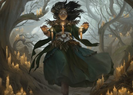 Candlegrove Witch 1 Art Card [Innistrad: Midnight Hunt Art Series] | Jack's On Queen