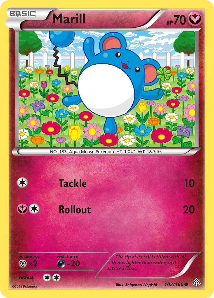 Marill (102/160) [XY: Primal Clash] | Jack's On Queen