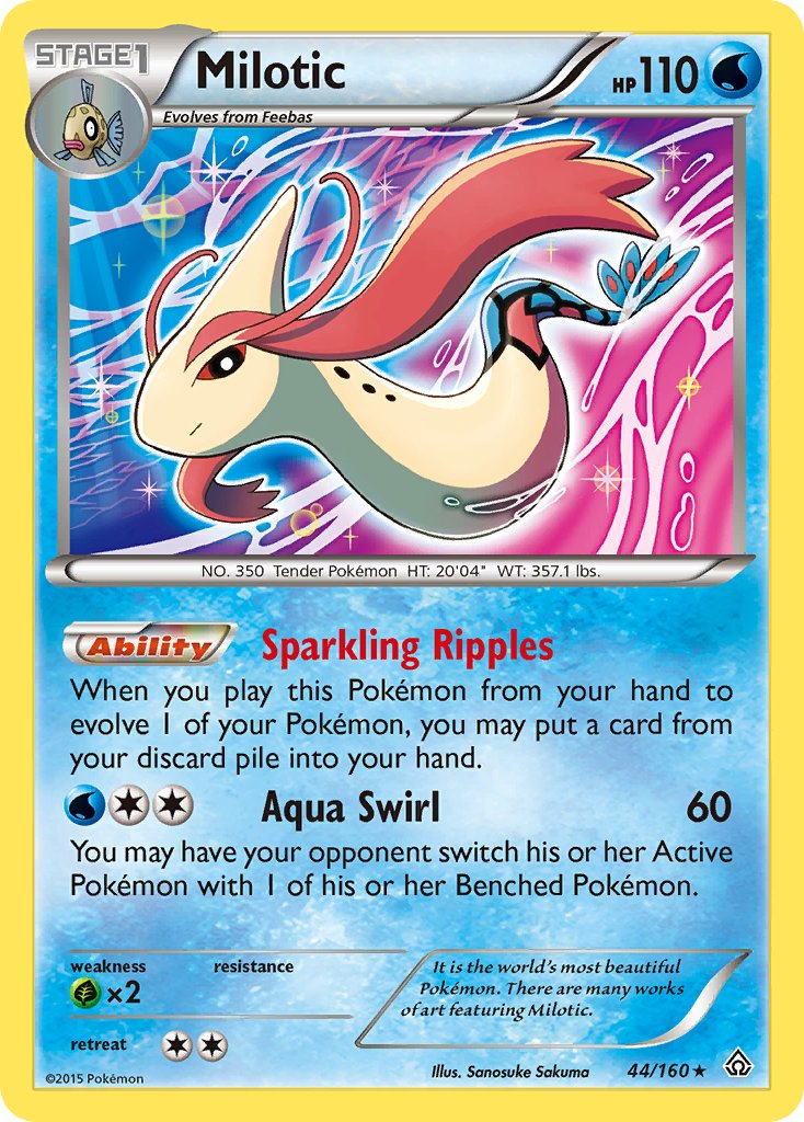 Milotic (44/160) (Theme Deck Exclusive) [XY: Primal Clash] | Jack's On Queen