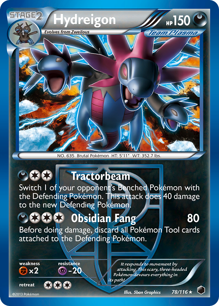 Hydreigon (78/116) [Black & White: Plasma Freeze] | Jack's On Queen