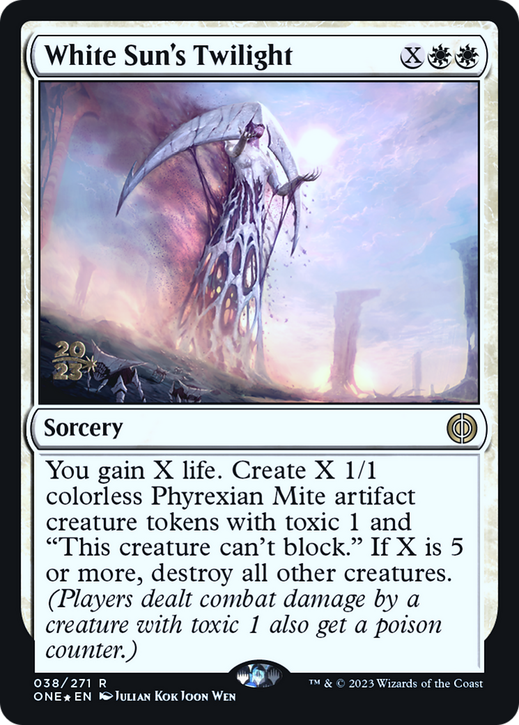 White Sun's Twilight [Phyrexia: All Will Be One Prerelease Promos] | Jack's On Queen