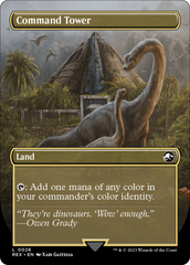 Command Tower // Commander Tower (Borderless) [Jurassic World Collection] | Jack's On Queen