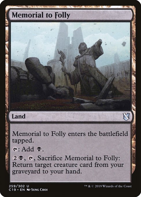 Memorial to Folly [Commander 2019] | Jack's On Queen