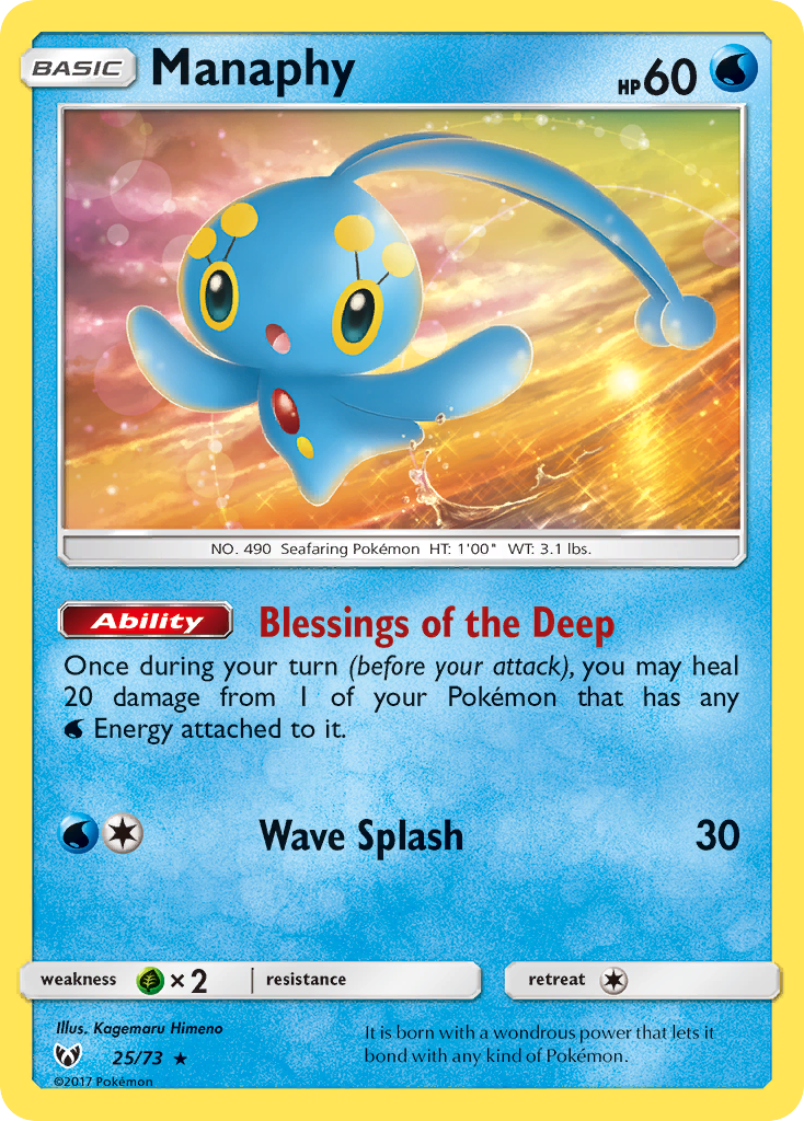 Manaphy (25/73) [Sun & Moon: Shining Legends] | Jack's On Queen