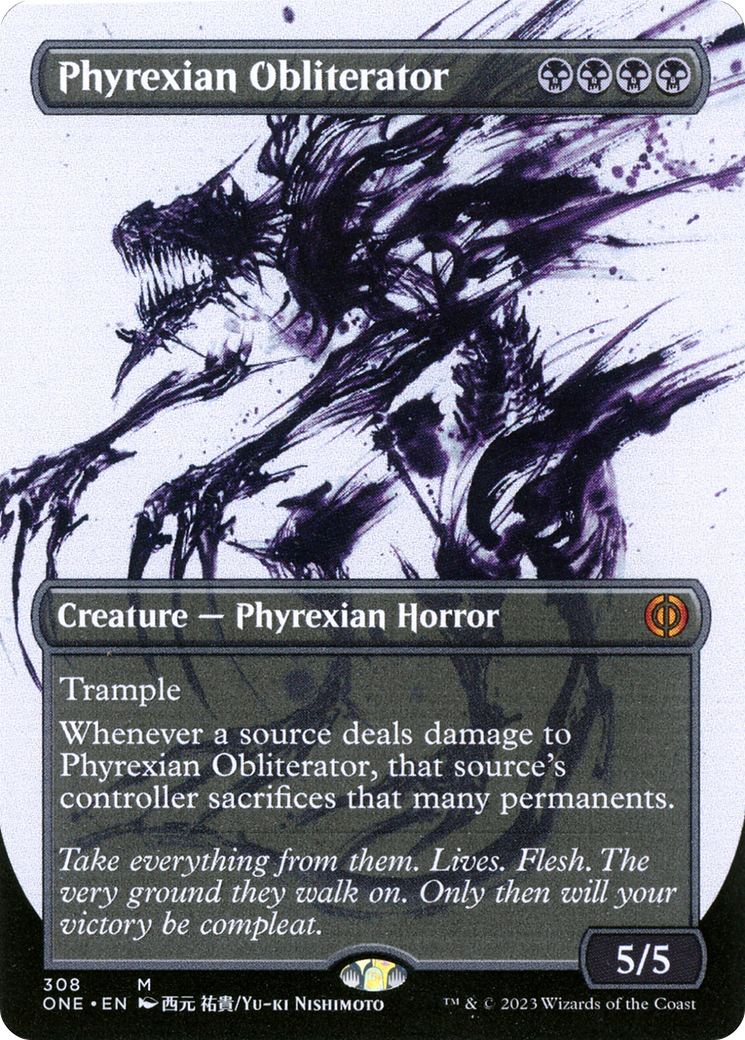 Phyrexian Obliterator (Borderless Ichor) [Phyrexia: All Will Be One] | Jack's On Queen