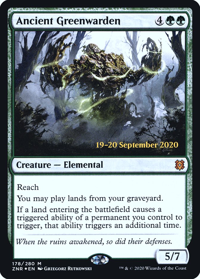 Ancient Greenwarden  [Zendikar Rising Prerelease Promos] | Jack's On Queen