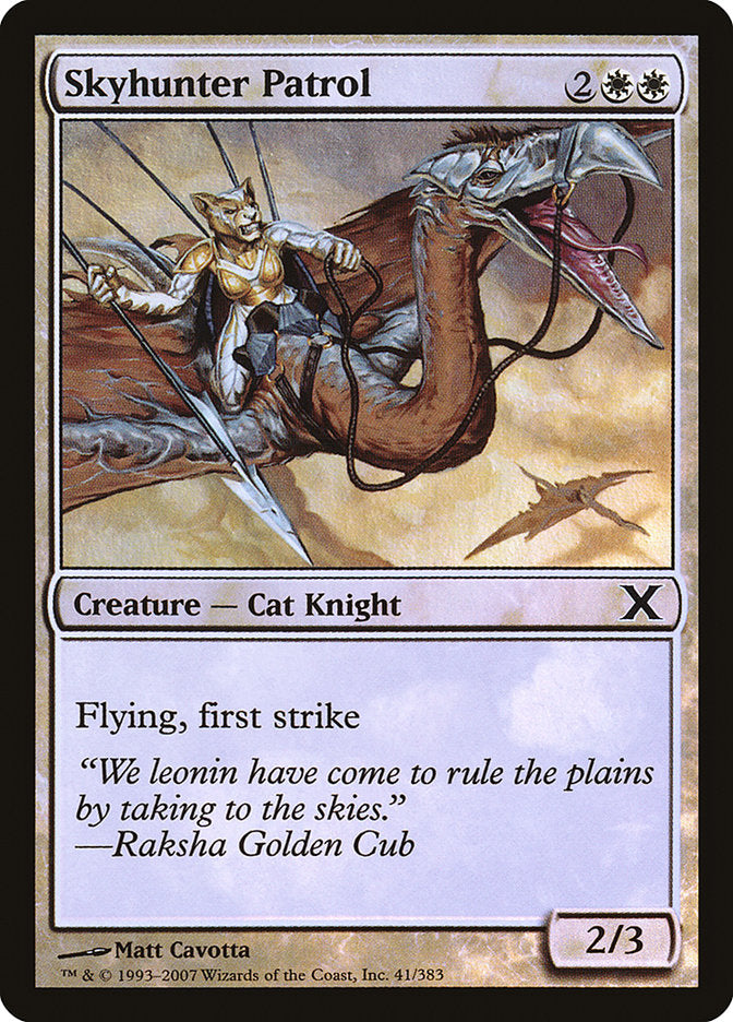 Skyhunter Patrol (Premium Foil) [Tenth Edition] | Jack's On Queen