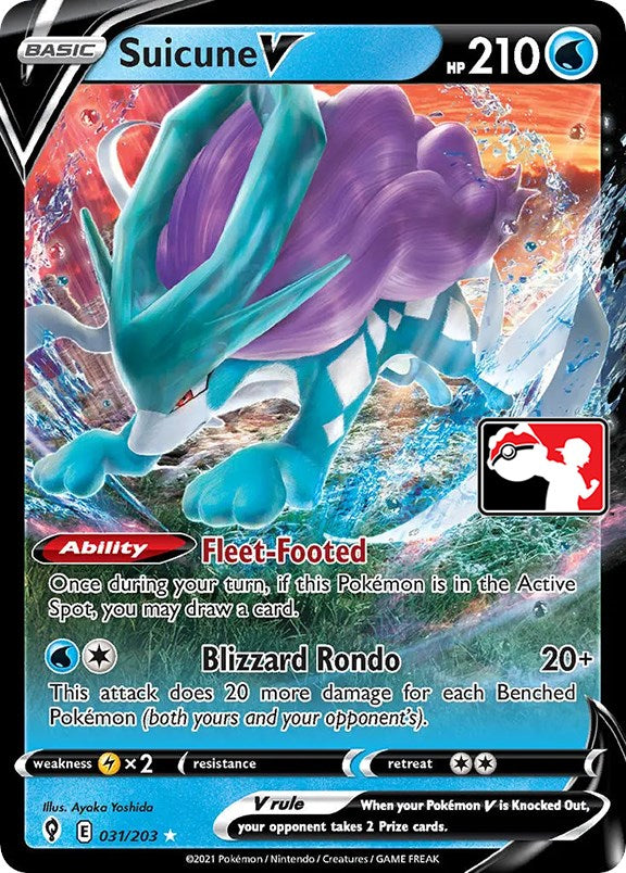 Suicune V (031/203) [Prize Pack Series One] | Jack's On Queen