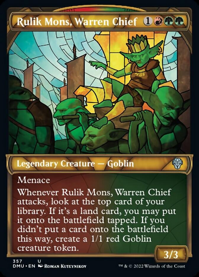 Rulik Mons, Warren Chief (Showcase Textured) [Dominaria United] | Jack's On Queen