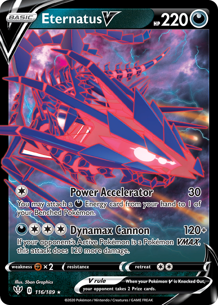 Eternatus V (116/189) (Jumbo Card) [Sword & Shield: Darkness Ablaze] | Jack's On Queen