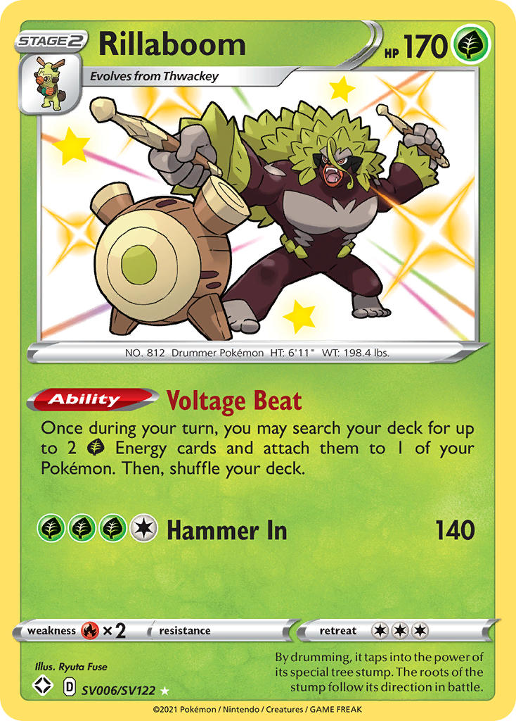 Rillaboom (SV006/SV122) [Sword & Shield: Shining Fates] | Jack's On Queen