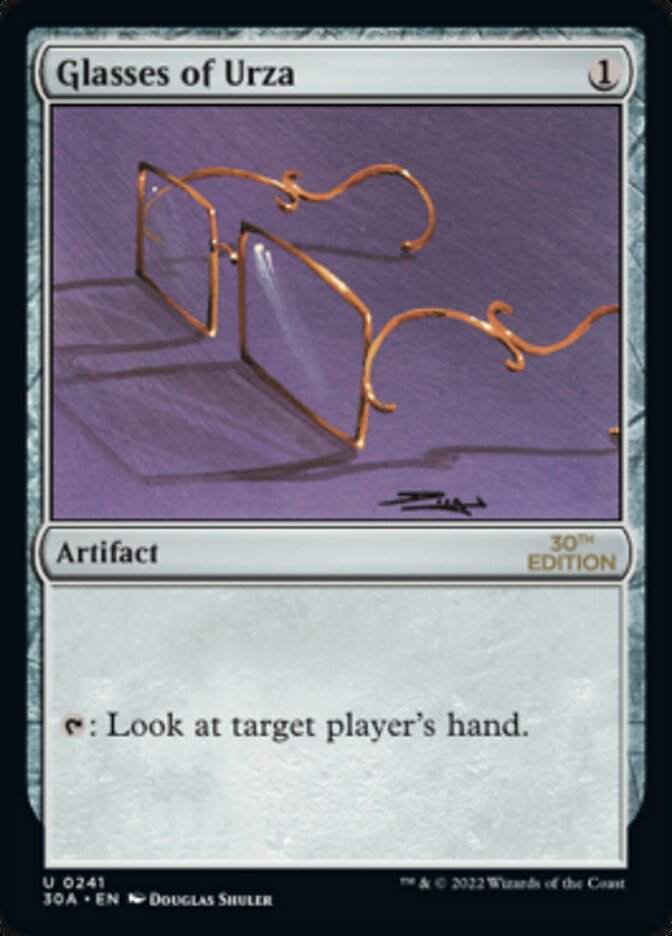 Glasses of Urza [30th Anniversary Edition] | Jack's On Queen