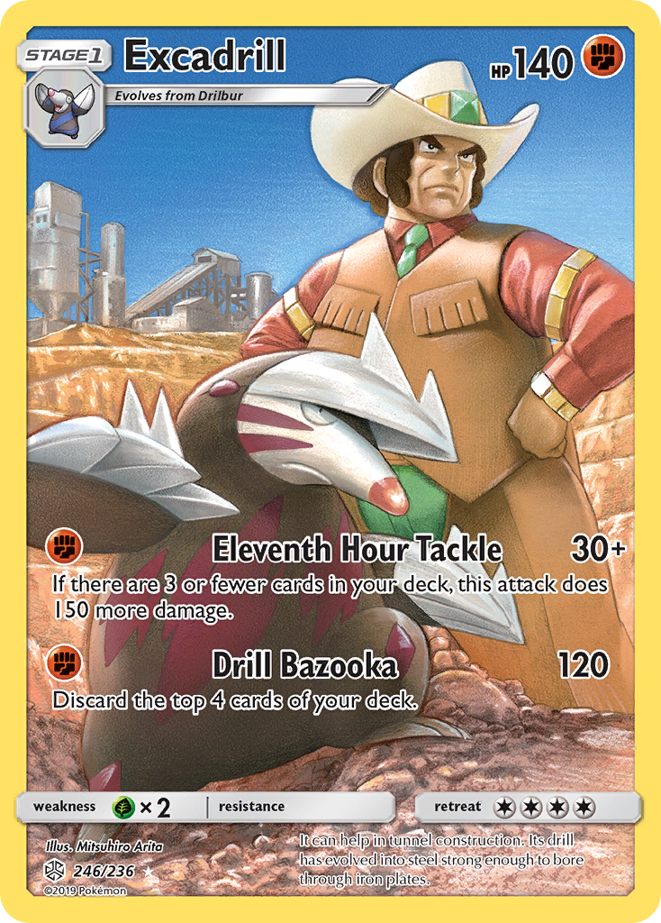 Excadrill (246/236) [Sun & Moon: Cosmic Eclipse] | Jack's On Queen