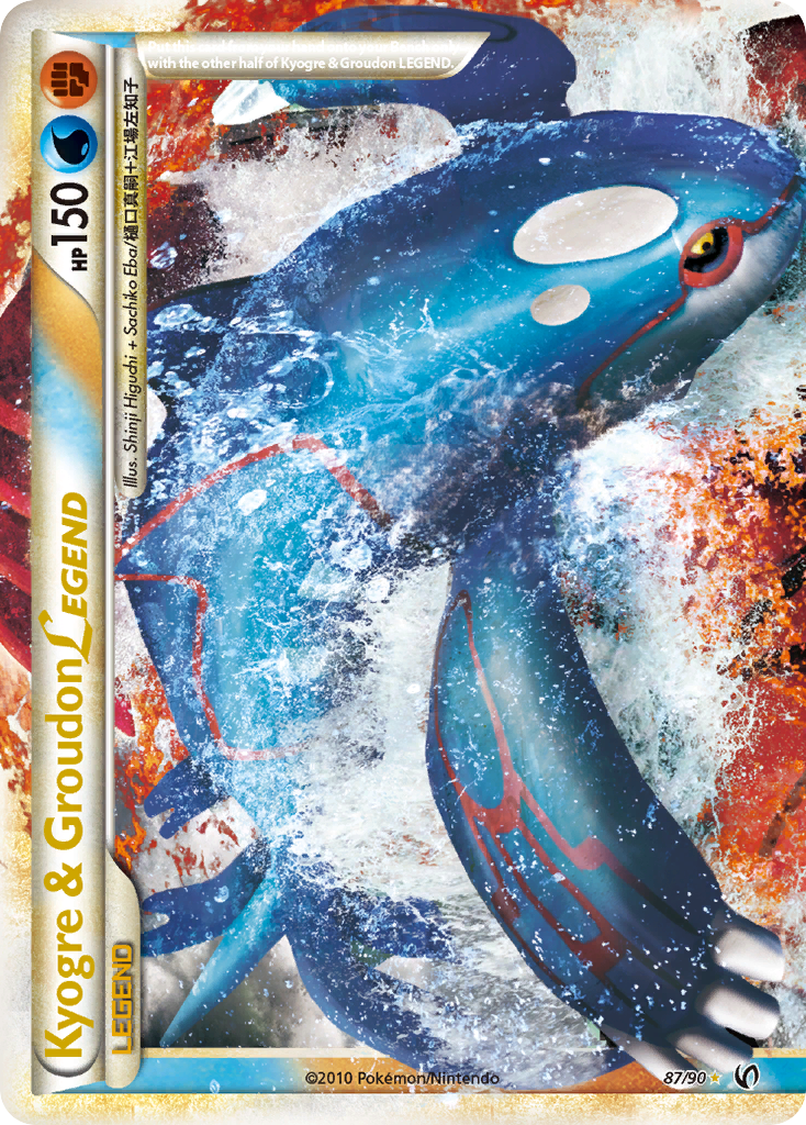 Kyogre & Groudon LEGEND (87/90) [HeartGold & SoulSilver: Undaunted] | Jack's On Queen