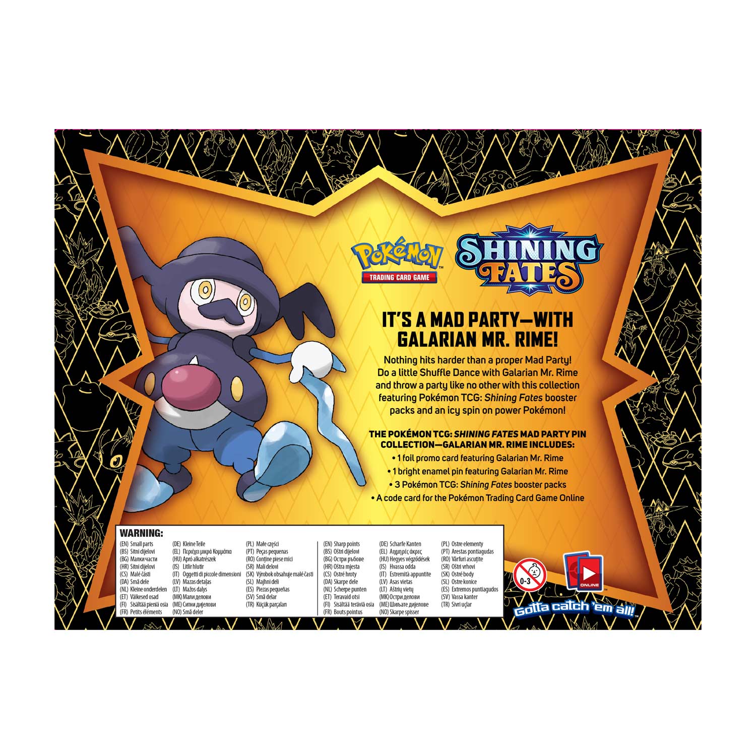 Shining Fates - Mad Party Pin Collection (Galarian Mr. Rime) | Jack's On Queen