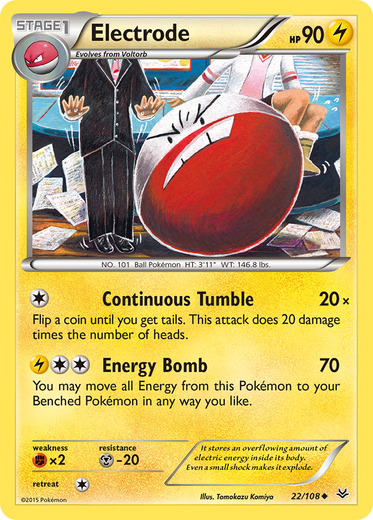 Electrode (22/108) [XY: Roaring Skies] | Jack's On Queen