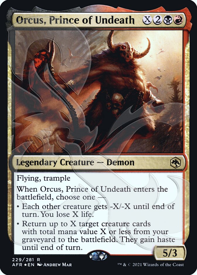 Orcus, Prince of Undeath (Ampersand Promo) [Dungeons & Dragons: Adventures in the Forgotten Realms Promos] | Jack's On Queen