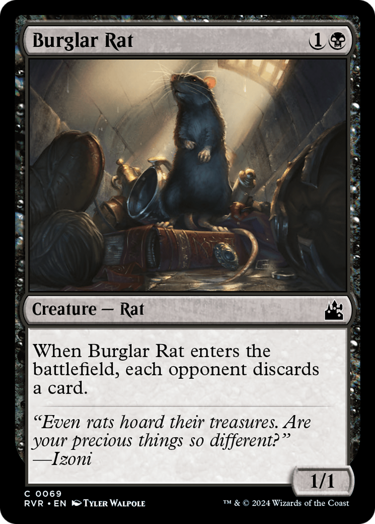 Burglar Rat [Ravnica Remastered] | Jack's On Queen