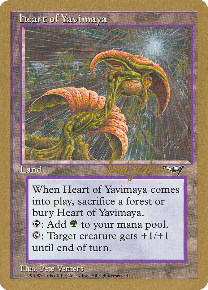 Heart of Yavimaya (Svend Geertsen) [World Championship Decks 1997] | Jack's On Queen