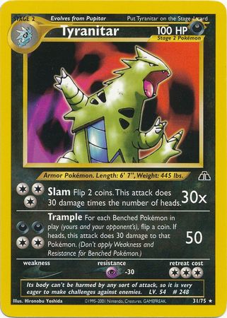 Tyranitar (31/75) [Neo Discovery Unlimited] | Jack's On Queen