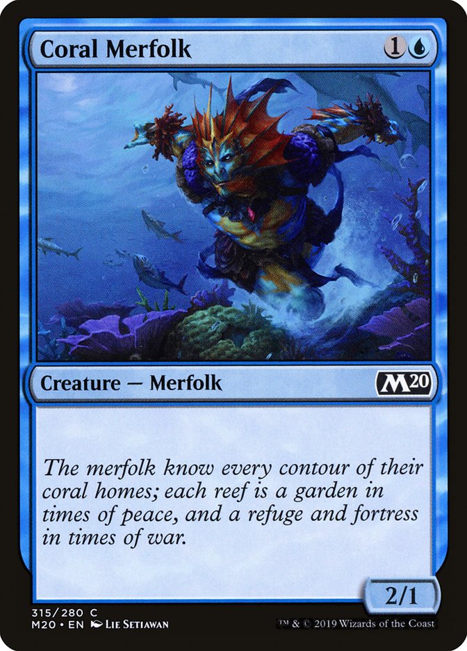 Coral Merfolk [Core Set 2020] | Jack's On Queen