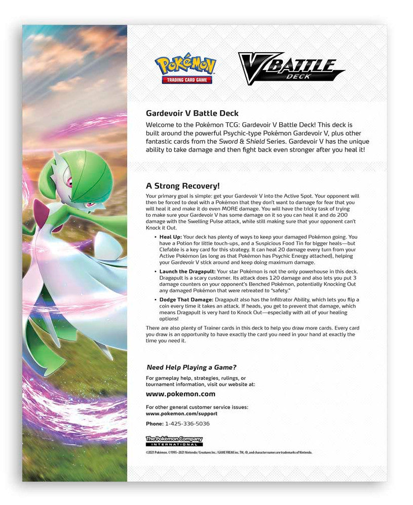 Sword & Shield: Battle Styles - V Battle Deck (Gardevoir V) | Jack's On Queen