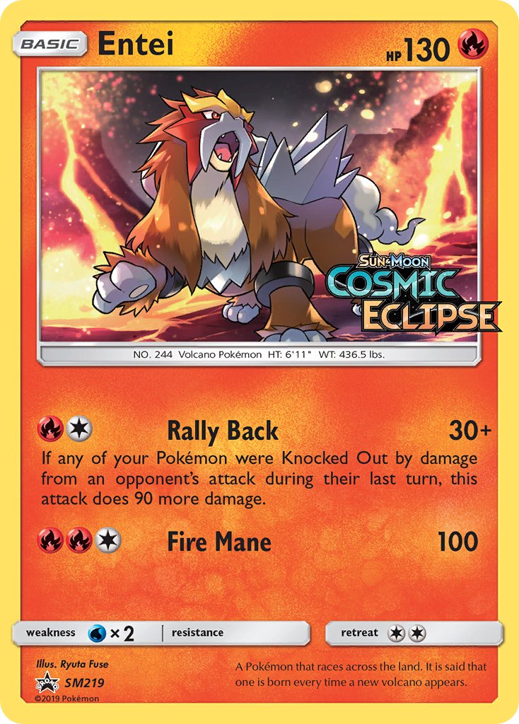 Entei (SM219) [Sun & Moon: Black Star Promos] | Jack's On Queen