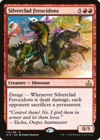 Silverclad Ferocidons [Rivals of Ixalan Promos] | Jack's On Queen
