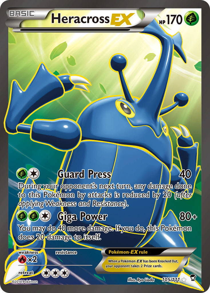 Heracross EX (105/111) [XY: Furious Fists] | Jack's On Queen