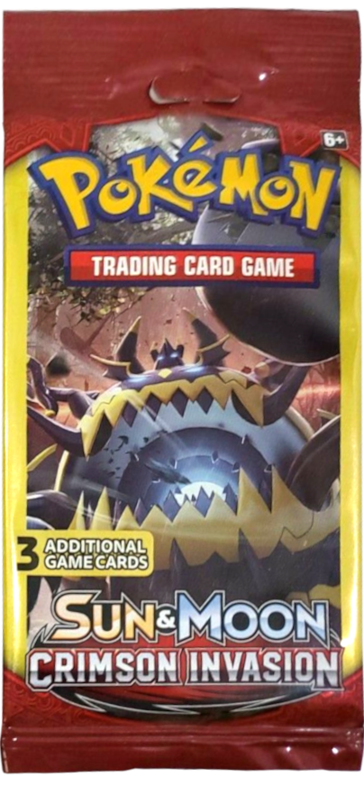 Sun & Moon: Crimson Invasion - 3-Card Booster Pack | Jack's On Queen