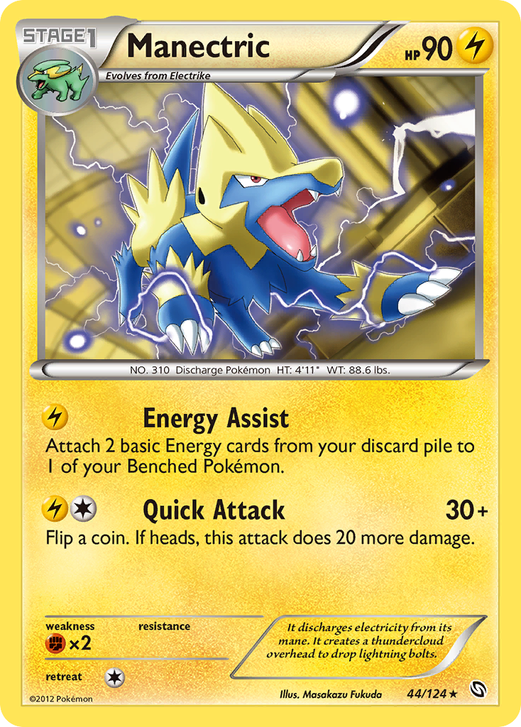 Manectric (44/124) [Black & White: Dragons Exalted] | Jack's On Queen