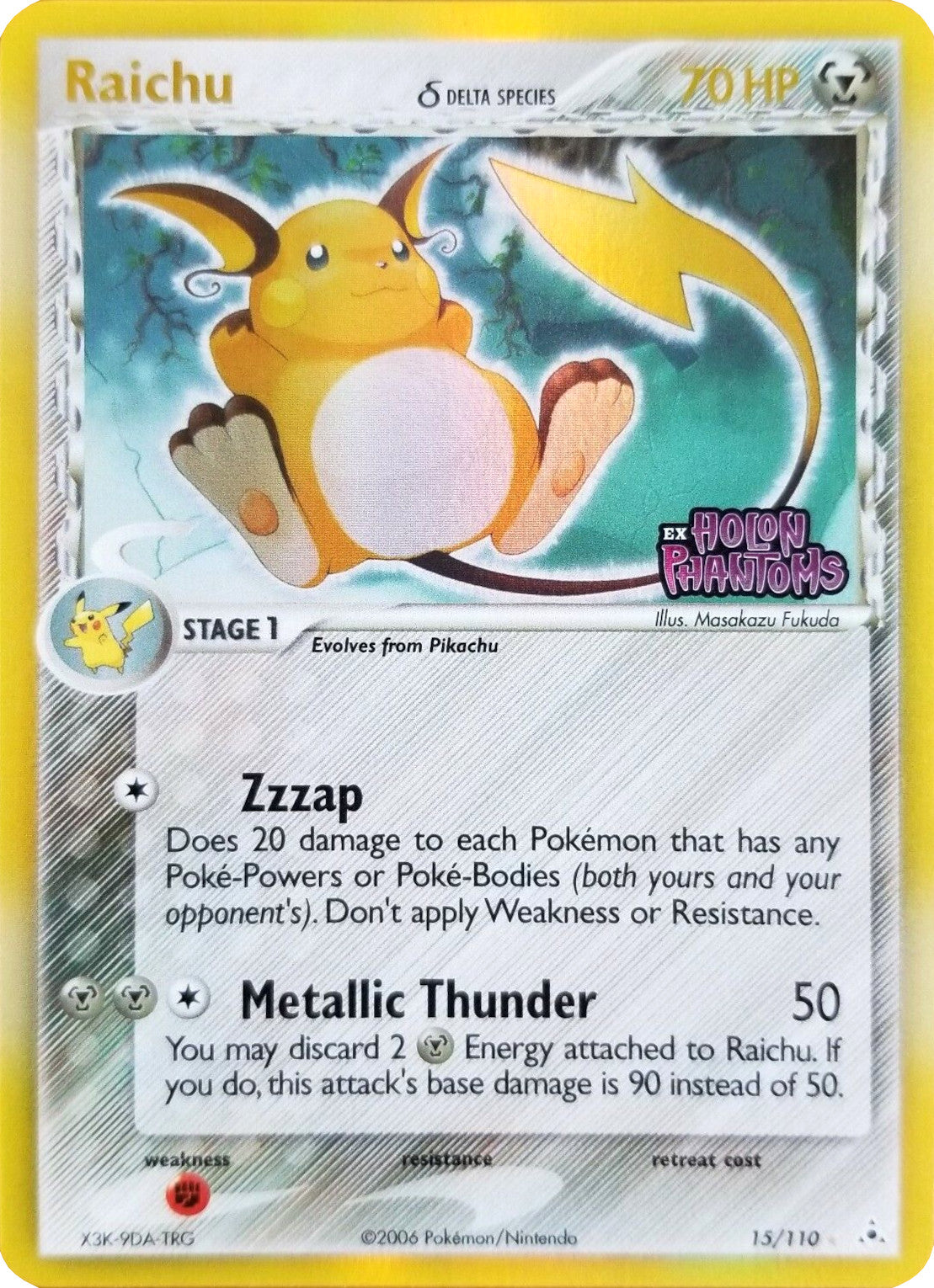 Raichu (15/110) (Delta Species) (Stamped) [EX: Holon Phantoms] | Jack's On Queen