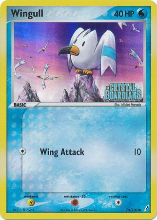 Wingull (70/100) (Stamped) [EX: Crystal Guardians] | Jack's On Queen