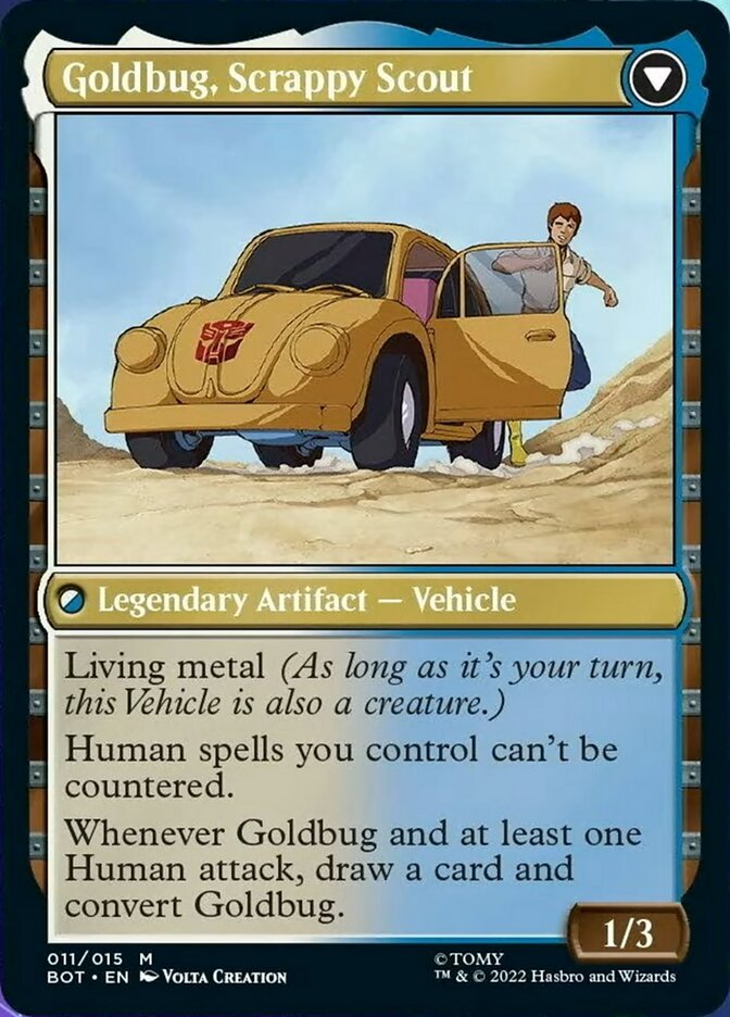 Goldbug, Humanity's Ally // Goldbug, Scrappy Scout [Universes Beyond: Transformers] | Jack's On Queen