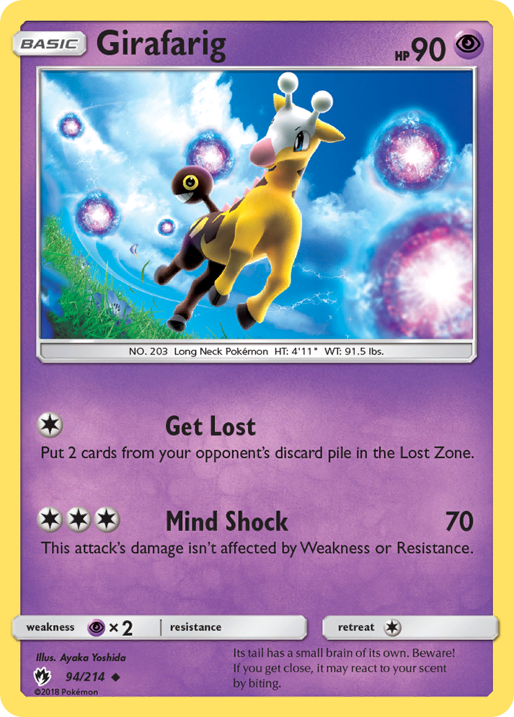 Girafarig (94/214) [Sun & Moon: Lost Thunder] | Jack's On Queen