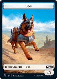 Dog // Weird Double-sided Token [Core Set 2021 Tokens] | Jack's On Queen