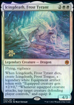 Icingdeath, Frost Tyrant [Dungeons & Dragons: Adventures in the Forgotten Realms Prerelease Promos] | Jack's On Queen