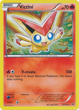 Victini (15/101) (Jumbo Card) [Black & White: Noble Victories] | Jack's On Queen