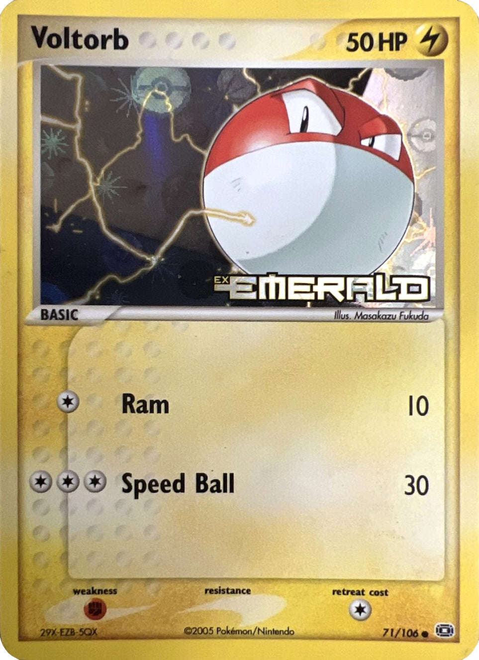 Voltorb (71/106) (Stamped) [EX: Emerald] | Jack's On Queen