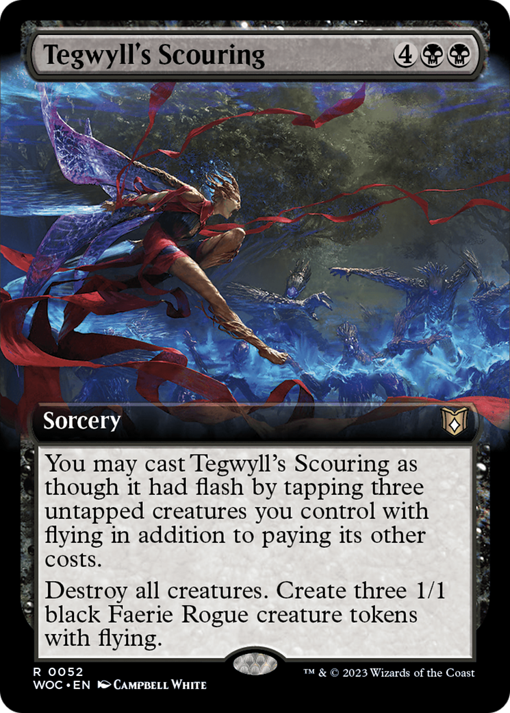 Tegwyll's Scouring (Extended Art) [Wilds of Eldraine Commander] | Jack's On Queen